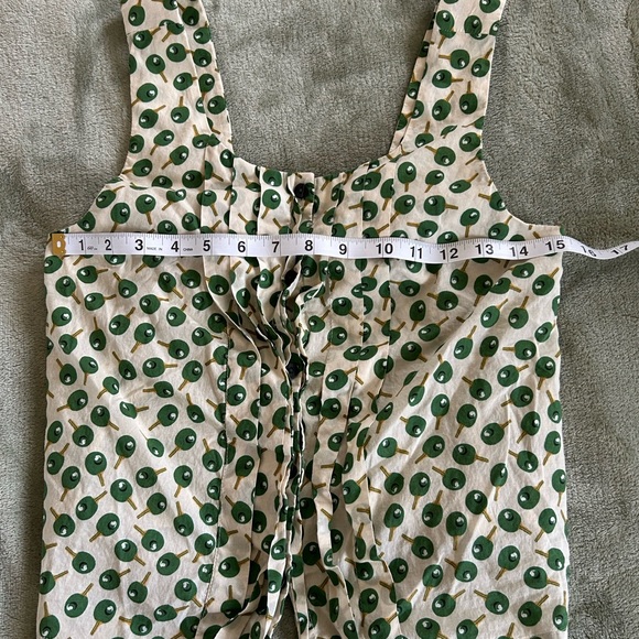 Anthropologie Postmark Ping Pong Olea Paddle Tank Top - Picture 3 of 5